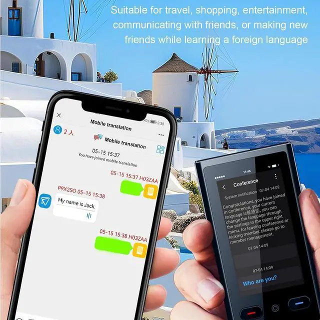 Alt view image 7 of 7 - Translator Device, Smart Voice Translator Language Translator Device Translation Device with 3 Inch Touchscreen 138 Languages Online 15 Languages Offline 2 Way Real Time