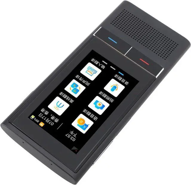 Alt view image 3 of 7 - 138 Languages 4G Smart Offline Language Translator Device Portable Translation Support Hotspot SIM Card Dark Grey for Global Travel Business Meetings
