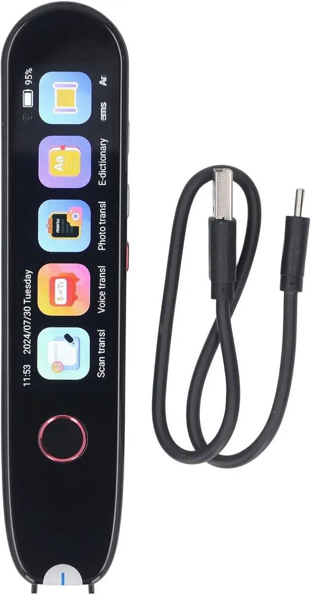 Alt view image 5 of 7 - Scan Reader Pen, 3.5 Inch Screen, Noise Reducing Recording with 5MP HD Camera for Multilingual Text Translation