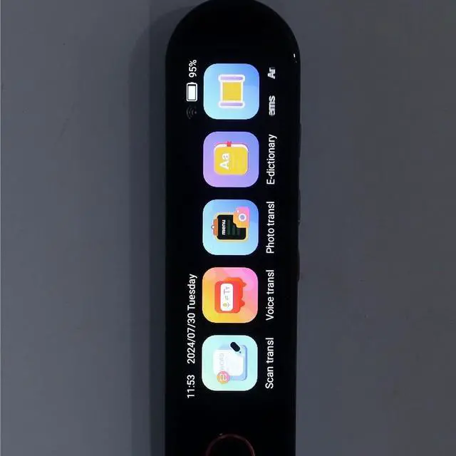 Alt view image 7 of 7 - Scan Reader Pen, 3.5 Inch Screen, Noise Reducing Recording with 5MP HD Camera for Multilingual Text Translation