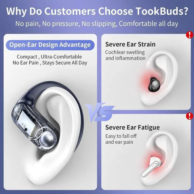 Alt view image 6 of 7 - AI Translation Earbuds Real-Time, 3-in-1 Open-Ear Headphones with 145 Languages & Accents, Bluetooth 5.4 Translator Earbuds, 60H Battery, HD Audio, for Travel Business (Midnight Blue)