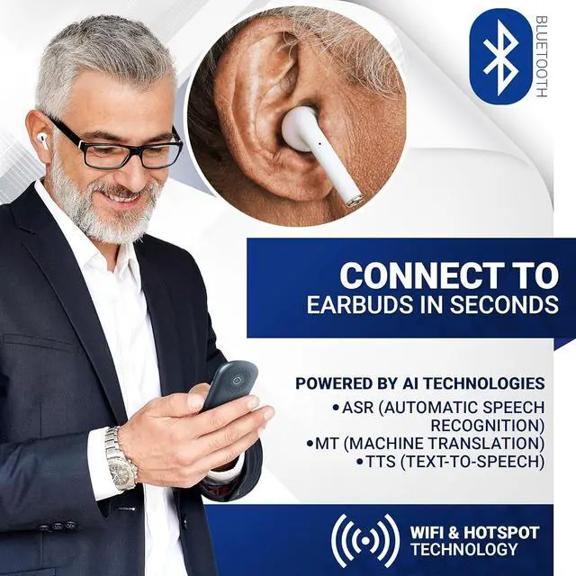 Alt view image 7 of 7 - Language Translator Device with Unlimited Lifetime Global 4G Internet Included - Sim Card, WiFi & Offline Translation - 138 Languages and dialects (Graphite Black)