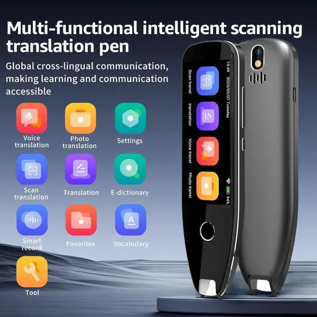 Alt view image 2 of 6 - Translation Pen - Dyslexia Reading Tools for Kids, Text to Speech Scanning Pen, Support 130+ Languages Translator Pen for Language Leaners, Travel Business Offline Voice & Photo Translation