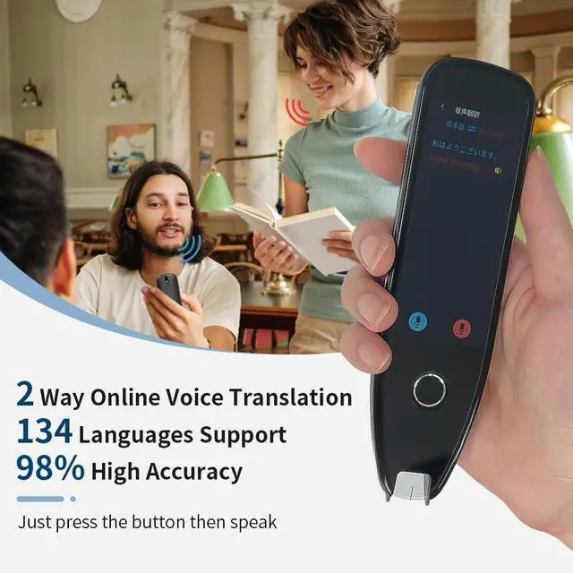 Alt view image 3 of 6 - Translation Pen - Dyslexia Reading Tools for Kids, Text to Speech Scanning Pen, Support 130+ Languages Translator Pen for Language Leaners, Travel Business Offline Voice & Photo Translation