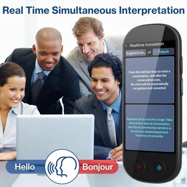 Alt view image 4 of 7 - Language Translator Device, Real-Time 2-Way VoiceTranslation in 139 Languages, Support Offline Mode and Photo Translation, Handheld AI Translator for Travel, Study