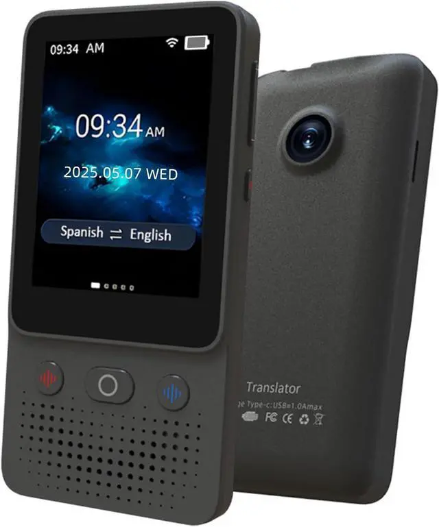 Main image of Language Translator Device, Traductor - 2025 Upgraded ChatGPT AI Translator No WiFi Needed, Instant Two-Way 138 Language Voice Translator, Offline/Recording/Photo Translation for Business Travel Study