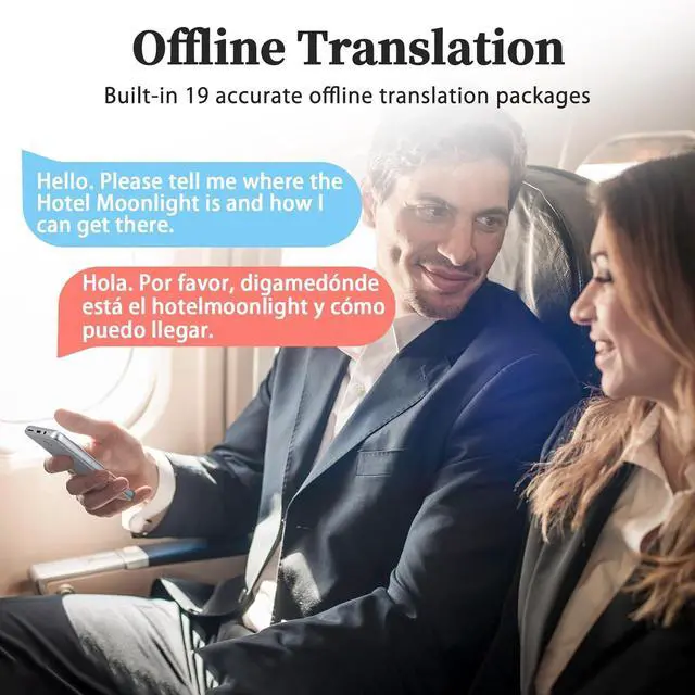 Alt view image 4 of 7 - Language Translator Device, Real Time Translation Device for 138 Languages/Chatgpt/Offline/Recording/Photo Translator, 3.97"Touch Screen, Portable Translator for Business Travel Learning