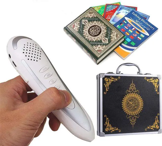 Alt view image 6 of 6 - Quran Pen Reader Upgraded 16G, Digital Talking Reader Pen with Quran Book Read Pen with Arabic English Translation and Reciters Multilingual Pray Islamic Muslims Ramadan Gift for Kids Adults