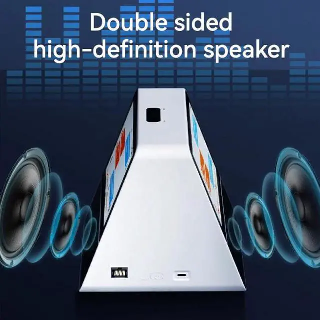 Alt view image 2 of 7 - Language Translator Device with 7 Inch Dual Touchscreen, 2 Way Voice Portable Translator Device with 121 Languages, Wired Desk Translation Device with Pickup Remote for Business
