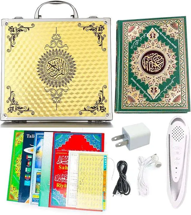 Main image of Ramadan Digital Quran Reading Pen Muslim Gift 16GB Memory Downloading Reciters and Languages English Arabic Urdu French, 25 Reciters and Languages, 6 Books - Ideal Ramadan Gift for Kids and Adults