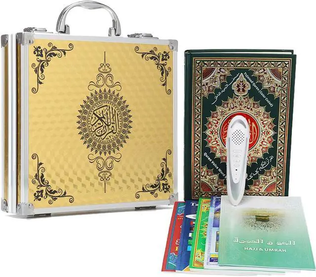 Alt view image 7 of 7 - Ramadan Digital Quran Reading Pen Muslim Gift 16GB Memory Downloading Reciters and Languages English Arabic Urdu French, 25 Reciters and Languages, 6 Books - Ideal Ramadan Gift for Kids and Adults