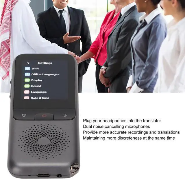 Alt view image 5 of 7 - T11 Smart Voice Translator, Portable Translation Device with 2.4In Touch Ccreen, Real Time Translator, Support/Photography/Recording/138 Languages for Travel