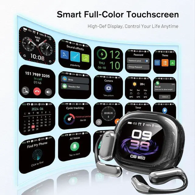 Alt view image 4 of 7 - Ai Translation Earbuds Real Time 2025 Upgrade, Language Translator Earbuds 3 in 1, 144 Languages Ai Translating, Headphone Fit iOS and Android, AI Noise Reduction,No Subscription (Dark Grey)