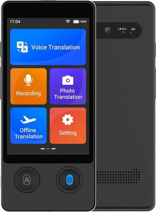 Main image of Offline Language Translator Device [Latest AI Voice Translator - W12] 144 Languages and Accents 97% Accuracy 0.5S Fast Response with 3.7 inch Touchsn Instant Two Way Translation