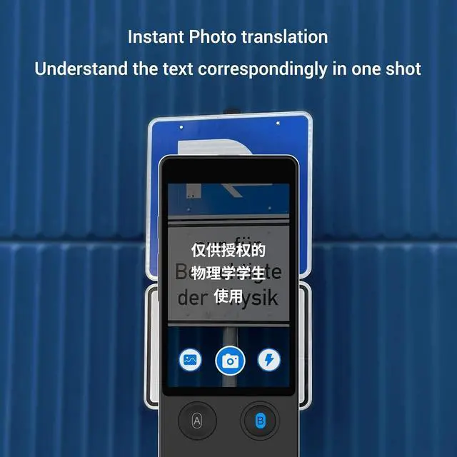 Alt view image 4 of 7 - Offline Language Translator Device [Latest AI Voice Translator - W12] 144 Languages and Accents 97% Accuracy 0.5S Fast Response with 3.7 inch Touchsn Instant Two Way Translation