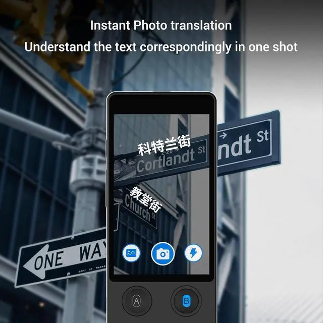 Alt view image 7 of 7 - Offline Language Translator Device [Latest AI Voice Translator - W12] 144 Languages and Accents 97% Accuracy 0.5S Fast Response with 3.7 inch Touchsn Instant Two Way Translation