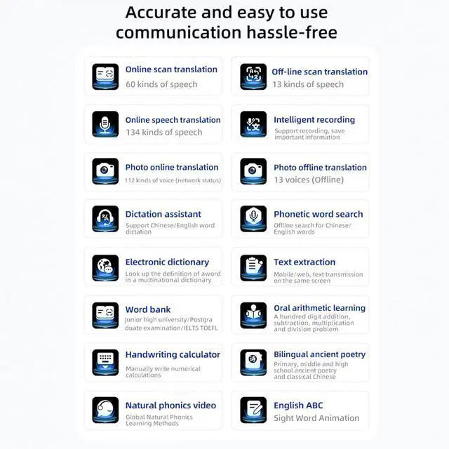 Alt view image 3 of 7 - Scansense Ai Scanning Smart Pen  Instant Ai Answers, Offline Translation & More, Pen Gpt, Ai Pen - 3.69-Inch Hd Touchscreen,Offline Translation (150+ Languages), Ai Pen for Test (1PC)
