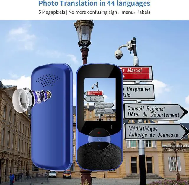 Alt view image 5 of 7 - vormor Language Translator Device Two Way Instant Translator Device with 106 Language AI Voice Translator Support Online/Offline/Image/Recording Portable Translation Device with 2.4 HD Touch Screen