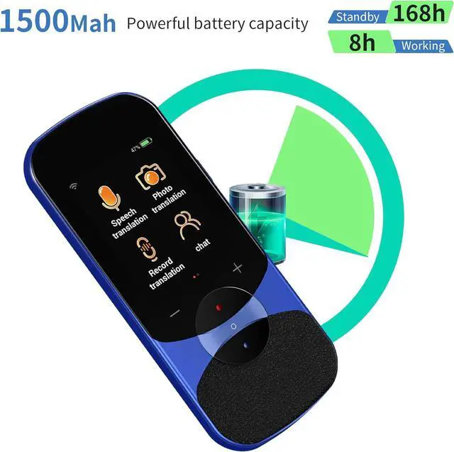 Alt view image 6 of 7 - vormor Language Translator Device Two Way Instant Translator Device with 106 Language AI Voice Translator Support Online/Offline/Image/Recording Portable Translation Device with 2.4 HD Touch Screen