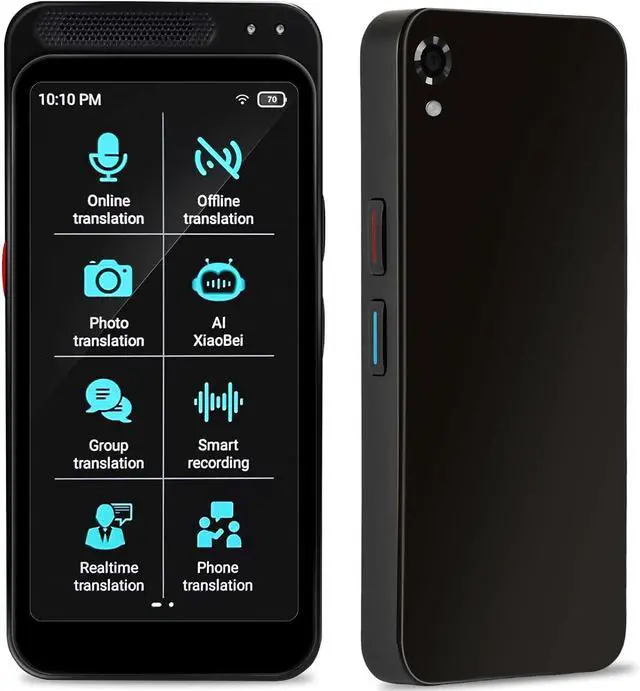 Main image of AI Language Translator Device with Offline Voice and Photo Translation, Supports 139 Languages, No WiFi Needed, High Accuracy Instant Real Time Translator with ChatGPT for Travel and Business