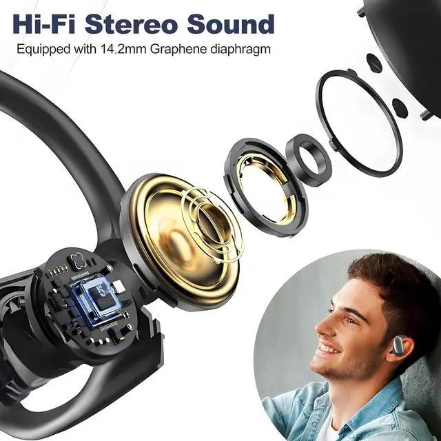 Alt view image 5 of 7 - Ai Translation Earbuds Real Time, 3 in 1 Ai Language Translator Earbuds, HD Sound, 75hrs Playtime Bluetooth Headphones for Business/Learning/Travel, BlackNo Subscription Fee