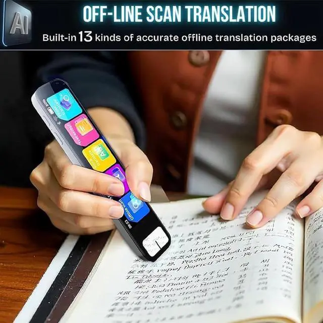 Alt view image 2 of 6 - Chat Gpt Pen, Pen GPT - PenGpt, Ai Smart Pens Chat Gpt, Scan PenChat Gpts, Instant Answers, Offline Translation, 150+ Languages, Hd Touchscreen, Multipurpose Translation Device (Black)