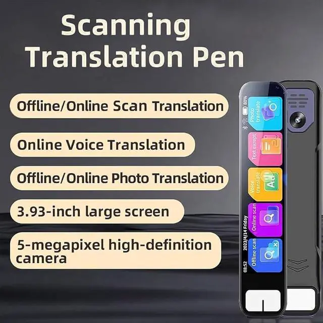 Alt view image 5 of 6 - Chat Gpt Pen, Pen GPT - PenGpt, Ai Smart Pens Chat Gpt, Scan PenChat Gpts, Instant Answers, Offline Translation, 150+ Languages, Hd Touchscreen, Multipurpose Translation Device (Black)