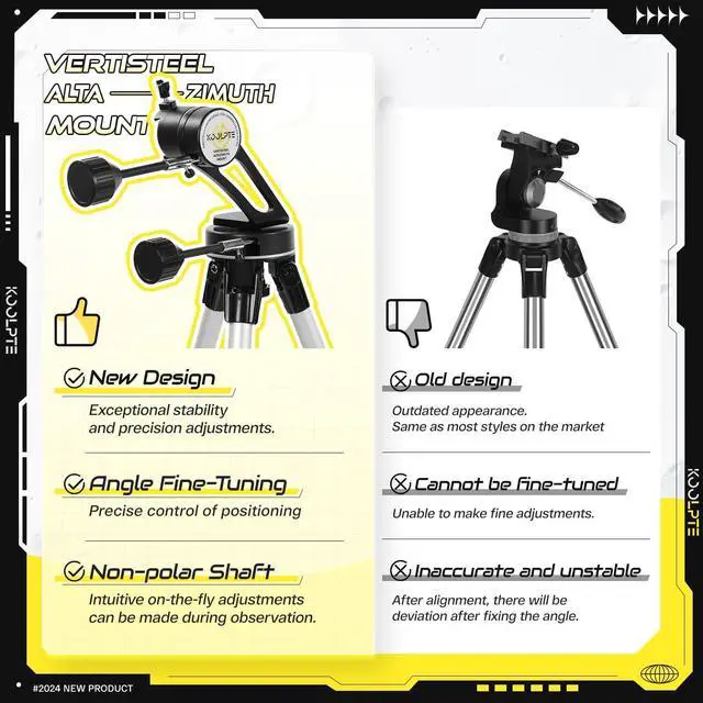 Alt view image 2 of 7 - Telescope, 90mm Aperture 700mm - Vertisteel AZ Mounting Base, High Power Telescopes for Astronomy Enthusiasts, Adults & Kids, with Carrying Bag, Wireless Remote Control, Phone Adapter (Black)