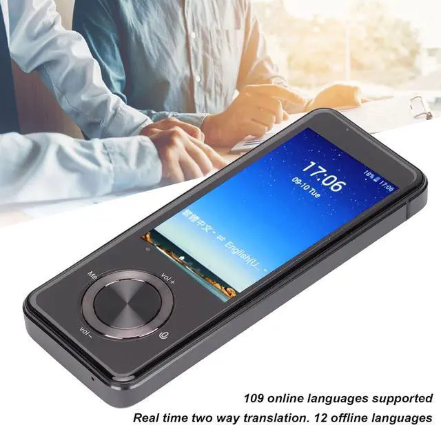 Alt view image 3 of 7 - M9 Smart Instant Language Translator with 3in Touchscreen, Real Time Two Way and 109 Online 12 Offline 43 Photo Translation,/Bluetooth/Photography/Recording Foreign Translator