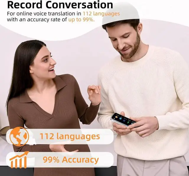 Alt view image 2 of 7 - Translation Pen, OCR Digital Reading Pen with 112 Language, Translation Device with 3.69 Inch Touch Screen, Smart Pen for Instant Voice Translator for Study, Travel, Business