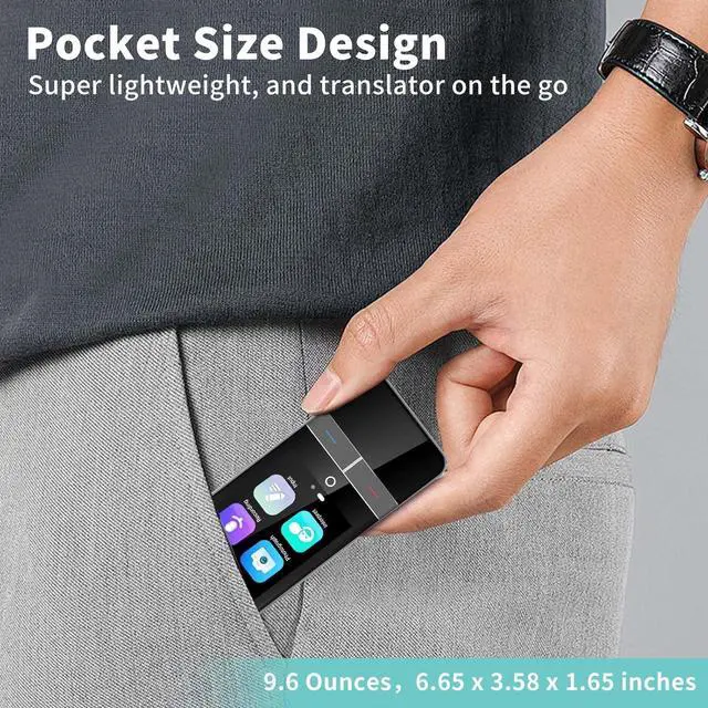 Alt view image 5 of 6 - Language Translator Device, Instant Translation No WiFi Needed, Two Way Real-Time Voice Translation, Accurate Offline Recording, Photo Translation for Travel, Business, and Study (F6)