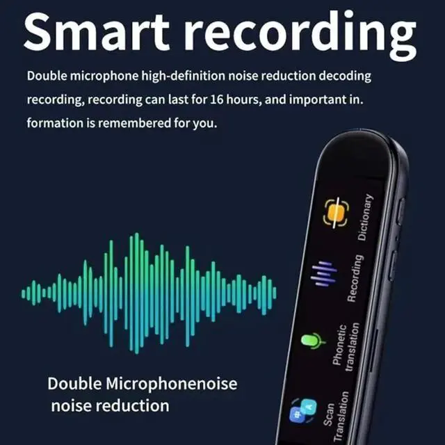 Alt view image 5 of 7 - Pen GPT, AI Pen, PenGPT AI Smart Pen, ScanSense AI Scanning Smart Pen(150+ Languages), Multifunctional Offline Translator Real Time, HD Touchscreen, Voice Recording (Black)