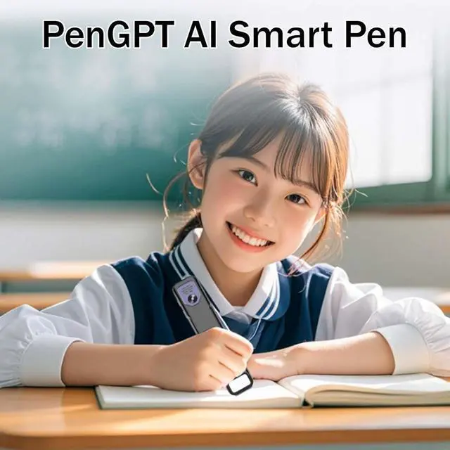 Alt view image 7 of 7 - Pen GPT, AI Pen, PenGPT AI Smart Pen, ScanSense AI Scanning Smart Pen(150+ Languages), Multifunctional Offline Translator Real Time, HD Touchscreen, Voice Recording (Black)