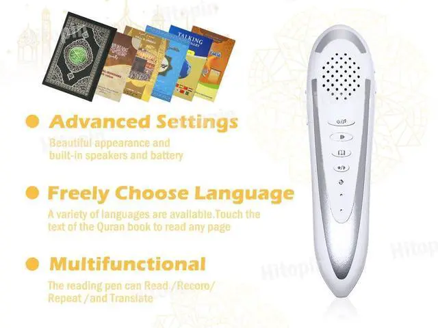 Alt view image 5 of 7 - Ramadan Digital Pen Quran Talking Reader Word by Word Function Holy Qur'an Pen with English Arabic Urdu French Spanish German etc. 5 Small Books