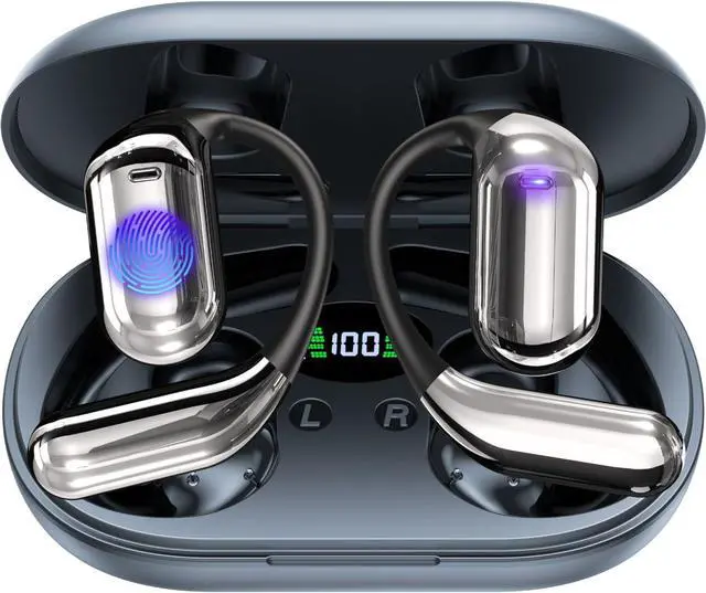 Main image of AI Translation Earbuds Real Time: 144 Languages & Accents Translator Headphones Bluetooth Wireless 3-in-1 OWS Instant Earphone Open Ear Design for Travel Business Learning