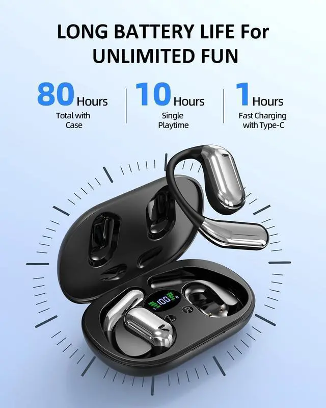 Alt view image 6 of 7 - AI Translation Earbuds Real Time: 144 Languages & Accents Translator Headphones Bluetooth Wireless 3-in-1 OWS Instant Earphone Open Ear Design for Travel Business Learning