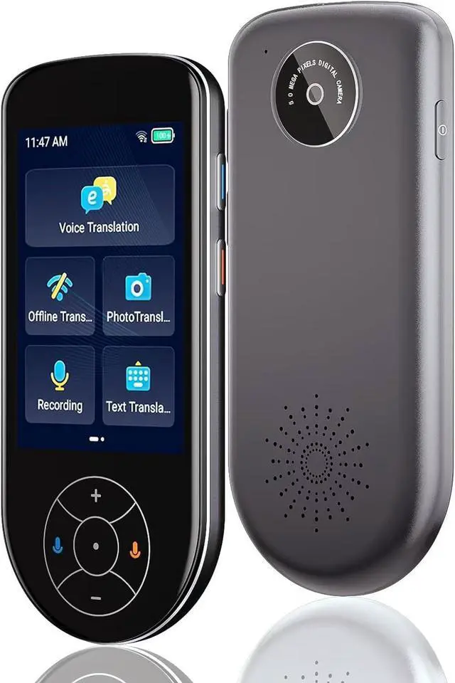 Main image of Language Translator Device No WiFi Needed 2025 Voice Translation Device with 137 Languages 3.5" HD Translator Device Online/Offline/Photo/Text Translation for Travel Business(Grey Black)