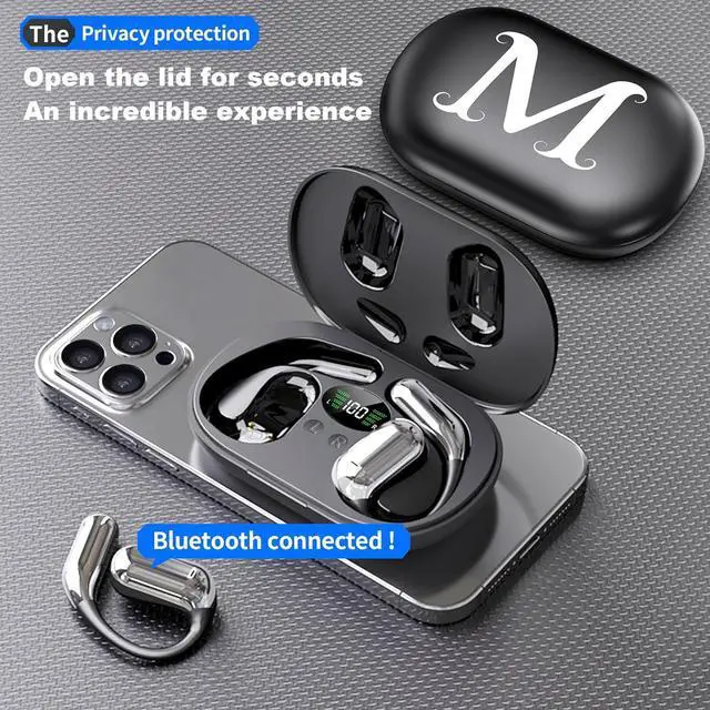 Alt view image 2 of 7 - Language Translator Earbuds, 3 in 1 Ai Translation Earbuds Real Time with 144 Languages & 80H Playtimes, Open Ear Translation Headphones for iPhone and Android, No Subscription Fee, P