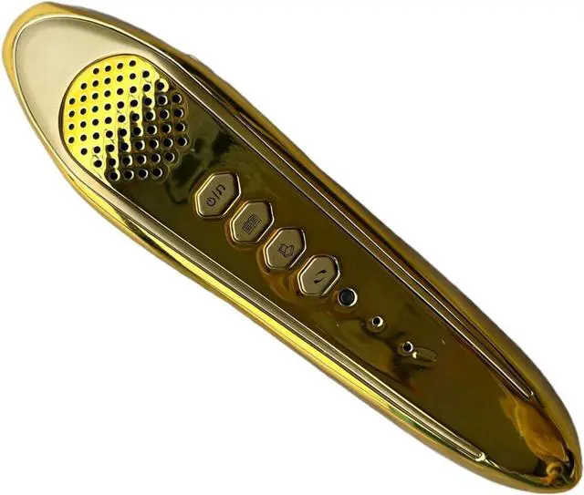 Alt view image 5 of 6 - Quran Reading Pen 32GB Didital Quran Reader Translator with Multilingual 25 Reciters, Rechargeable Talking Reader for Quran Muslims Gift Ramadan Islamic Gift (Without Book) (Gold)