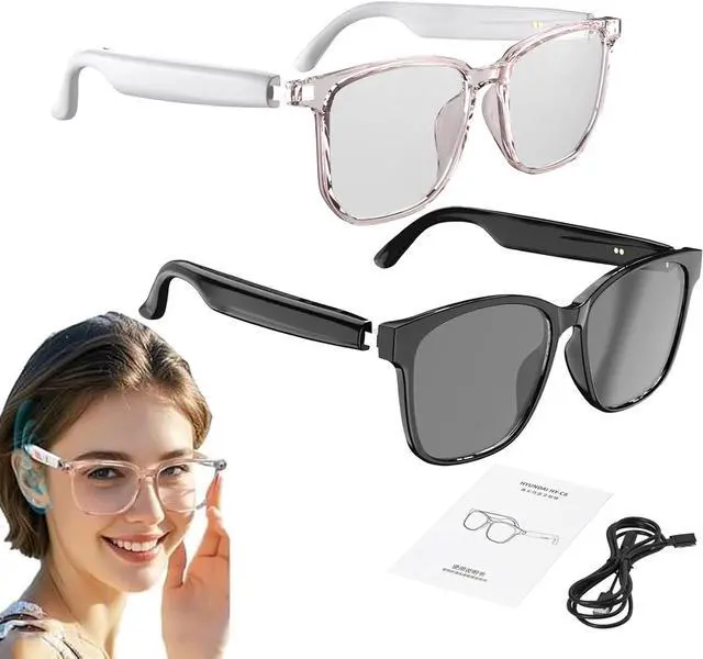 Main image of Andarex Translation Glasses, Andarex Translating Glasses, Smart Ai Wireless Bluetooth Translation Glasses Real Time Voice Assistant with 144 Language for Men Women (2pcs)