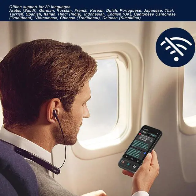 Alt view image 5 of 7 - Language Translator Device AI Voice Translator Real Time Translator 139 Languages Online 20 Offline 0.5s Fast Translation with 4 Inch Touch Screen for Travel Business
