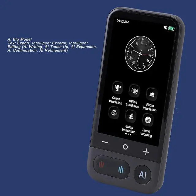 Alt view image 3 of 7 - Language Translator Device AI Voice Translator Real Time Translator 139 Languages Online 20 Offline 0.5s Fast Translation with 4 Inch Touch Screen for Travel Business