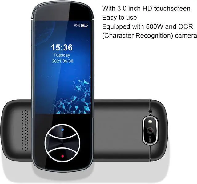 Alt view image 3 of 7 - PUSOKEI Smart Voice Language Translator 127 Languages Two-Way Instant Voice Interpreter Electronic Handheld Pocket Language Translater Devices Photo Translator for Travel, Shopping, Entertainment