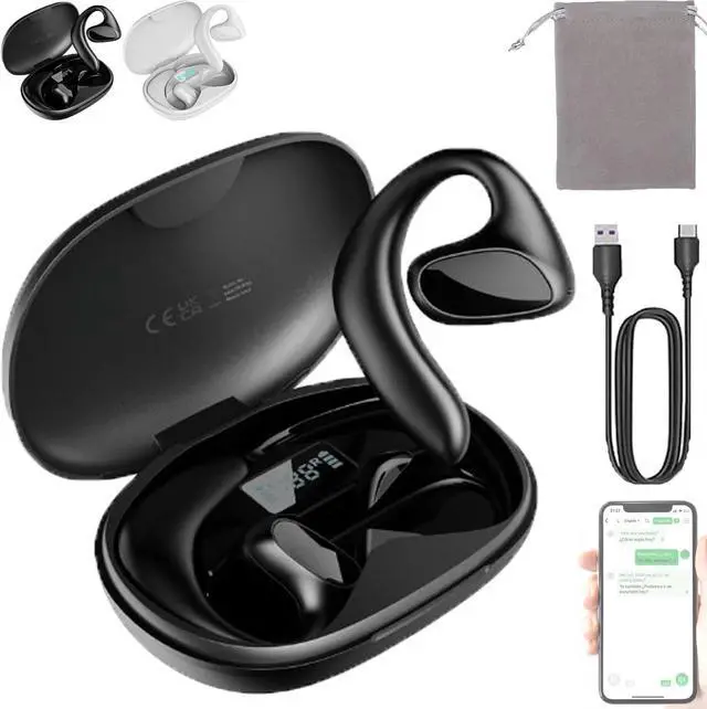 Main image of Talkbuds Translator, Qinux Talkbuds, Talk Buds Translator, Wireless Bluetooth 3-in-1 Language Translation 144 Languages Translation in Ear Device in Real Time for iOS & Android (Black)