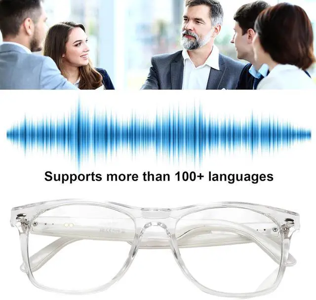 Alt view image 6 of 7 - AI Translation Glasses with Over 100 Languages Real Time Translation, Anti Blue Light, Smart Music Glasses, Great for Business, Travel, or Overseas Students