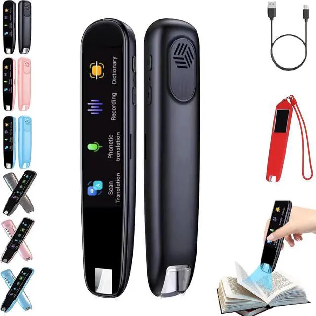 Main image of Translator Pen, Traductor De Voz Instantaneo 2024, Amigopen Multipurpose Translation Device,Traductor Inteligente for Students Adults Support WiFi and Supporting 112 Languages (Black-A)