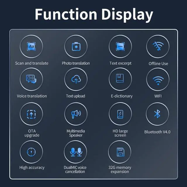 Alt view image 2 of 7 - Translator Pen, Traductor De Voz Instantaneo 2024, Amigopen Multipurpose Translation Device,Traductor Inteligente for Students Adults Support WiFi and Supporting 112 Languages (Black-A)