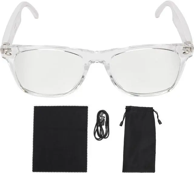 Alt view image 7 of 7 - AI Translation Glasses with Over 100 Languages Real Time Translation, Anti Blue Light, Smart Music Glasses, Great for Business, Travel, or Overseas Students