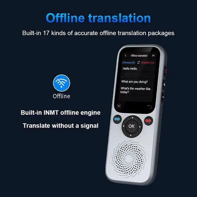 Alt view image 5 of 7 - Language Translator Device with 138 Languages Supported, Offline and Photo Translation, Real and Off Time Smart Voice Translator Portable for Studying, Travel, Business