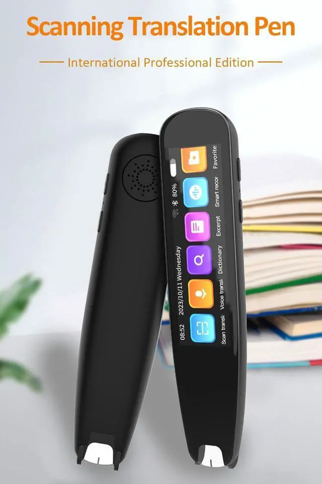 Alt view image 2 of 7 - Language Translator Pen, AI Smart Translation Pen with 3 in Screen, 134 Online Voice Translations, Real Time Portable Scan Translation Pen for Business, Learning, Travel